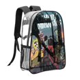 thumbnail image 2 of Comandos de CriaturasMochila transparente temática, resistente y duradera, bolsa see-through para trabajo, deporte, universidad y viaje, 31 × 43 cm, 2 of 6