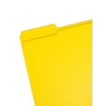 thumbnail image 2 of Smead® Color File Folders, With Reinforced Tabs, Letter Size, 1/3 Cut, Yellow, Box Of 100, 2 of 5