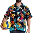 thumbnail image 4 of Football Men's Short Sleeve Beach Shirts, Hawaiian Printed Button Down Summer Casual Unisex Men's Shirts, 4 of 6