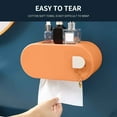 thumbnail image 7 of VBXOAE Wall Mounted Tissue Box Dispenser Modern Design for Home Commercial Use Lightweight PP Material Folded Tissue Compatible Stylish Decorative Storage 7.88x3.94x4.34in Orange, 7 of 7