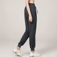 thumbnail image 4 of SWSMCLT Women's Lightweight Pants Yoga Pants Athletic Sweatpants Soft Drawstring Jogging Stretch Dark Grey Large, 4 of 4