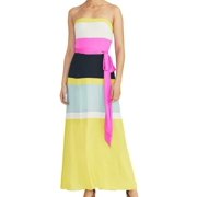 Rachel Rachel Roy Laurel Colorblocked Maxi Dress Multi Combo S