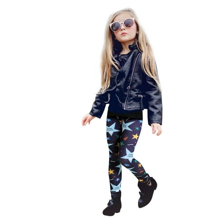 

Cathalem Swear Pants Pants Clothes Pants Sweet Children Slim Leggings Girls Spring Autumn Clothing Brand Baby Girl Pants Navy 4-5 Years