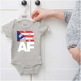 thumbnail image 5 of Puerto Rico Rican Boricua AF Flag Romper Boys or Girls Infant Baby Brisco Brands NB, 5 of 6