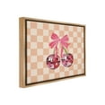 thumbnail image 4 of Stupell Industries Checkered Cherry Fruits Food & Beverage Painting Brown Floater Framed Canvas Art Print Wall Art, 31 x 25, 4 of 10