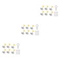 thumbnail image 4 of QualitChoice 6piece Durable Aluminum Door Lock - Universal And Multi-purpose Security Solution Window Lock Silver 60*25*25mm 3Set, 4 of 6