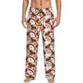 thumbnail image 1 of Fotbe Santa Claus bells Snowman Pantalones de Pijama para Hombre, Pantalones de Dormir, Pantalones de Casa con Cintura Ajustable y Bolsillos-3X-Large, 1 of 6