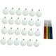 thumbnail image 3 of 24 Piezas Bolas Navideñas Colgantes Esferas Decorativas Navidad Adornos Pintables Irrompibles DIY para Niños y Adultos Apto para, 3 of 9