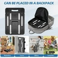 thumbnail image 4 of Folding Hand Truck, Foldable Cart for 500 lbs Heavy Luggage, Hand Truck Dolly, 6-Wheel Foldable Dolly with 2 Ropes, Ideal for Home, Office, and Travel Moving (Black), 4 of 6