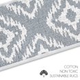 thumbnail image 5 of SussexHome Tetra One Design 9" X 28" Stair Treads - 70 % Cotton Anti-Slip Carpet Strips for Indoor Stairs-Easy to Install Stair Treads with Double Adhesive Tape-Safe, Extra-Grip, 13-Pack-Gray, 5 of 9