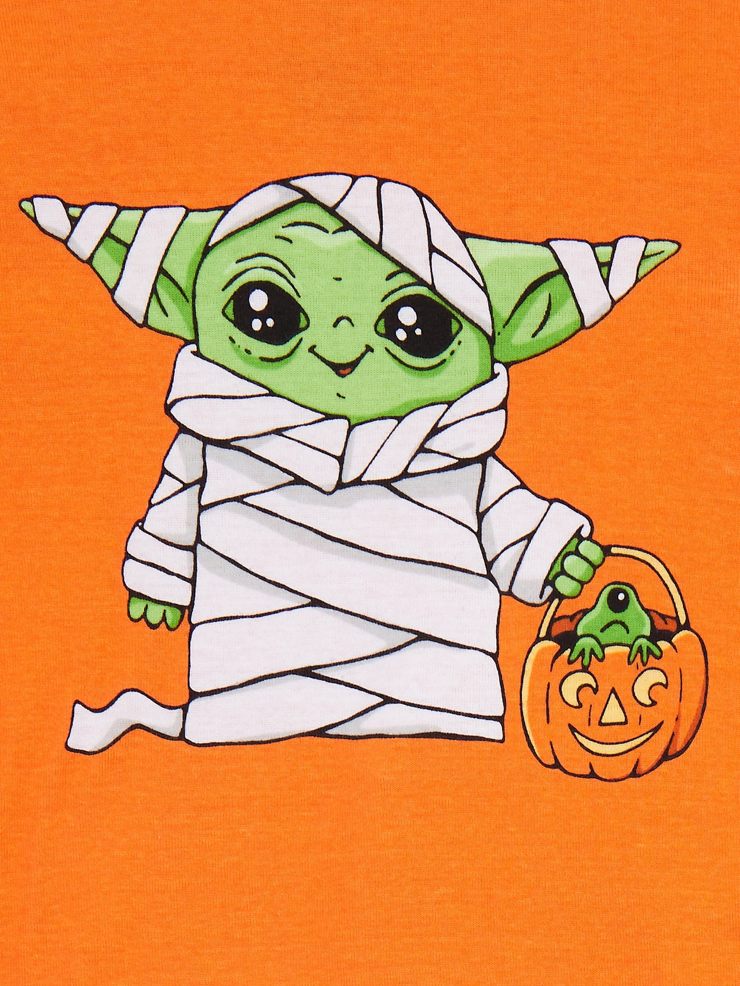 Star Wars Baby Yoda Girls Long Sleeve Top and Pants Halloween Pajama Set, 2-Piece, Sizes 4-10