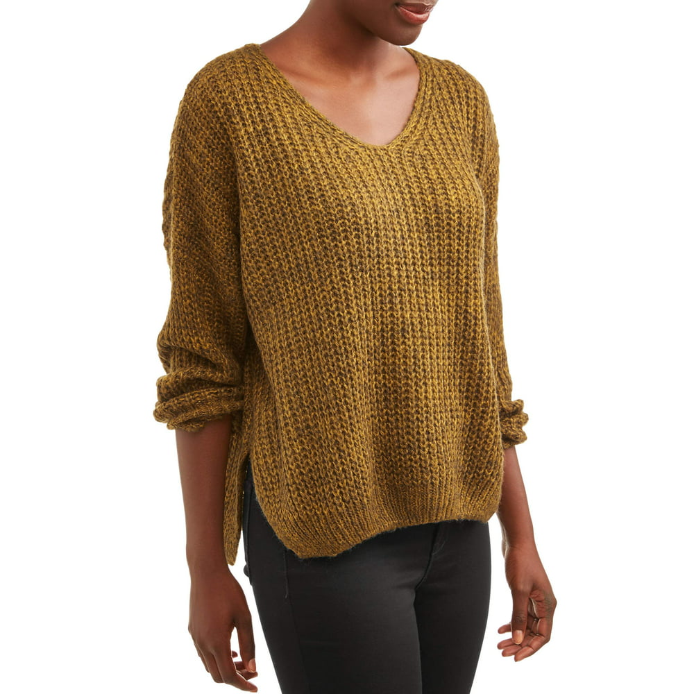 Dreamers by Debut - Women's V-Neck Pullover Sweater - Walmart.com ...
