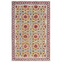 SAFAVIEH Aspen Beth Geometric Area Rug, Red/Yellow, 8' x 10'