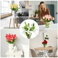 thumbnail image 5 of Uxcell Lirios Falsos, 6PCS Flores Artificiales de Lirio Flores Blancas Falsas en Jarrón para Decoración del Hogar, Blanco, Blanco 6, 5 of 5