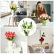 thumbnail image 5 of Uxcell Lirios Falsos, 6PCS Flores Artificiales de Lirio Flores Blancas Falsas en Jarrón para Decoración del Hogar, Blanco, Blanco 6, 5 of 5