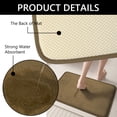 thumbnail image 4 of Tripumer 2 Pcs Bathroom Shower Mats Set Absorbent Bath Mat for Floor Bedroom Home Navy Brown, 4 of 7