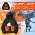 thumbnail image 3 of Heated Hoodie for Women Men USB Electric Heating Sweatshirt Winter Warm Zip Up Hooded Jacket Thermal Outerwear, 3 of 4