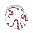 thumbnail image 2 of Kdxio Red Snake Print Shower Cap for Women,Elastic and Reusable,Double Waterproof Layers Bathing Hat, 2 of 9