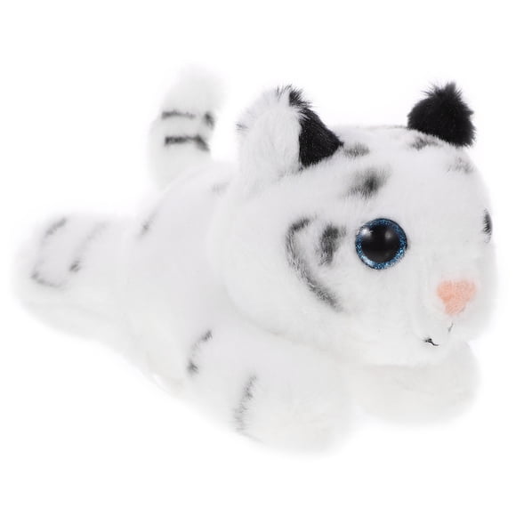 VERDANVERSE 1Set White Plush Tiger Toy for Birthday Party Stuffed Animal Model