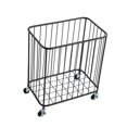 thumbnail image 5 of Metal Rolling Laundry Hamper with Wheels, Large-size Metal Rolling Wheeled Clothing Hamper, Storage Cart for Bathroom, Closet or Children Bedroom, Easy to Assemble, 5 of 12