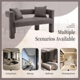 thumbnail image 6 of BISHE Modern Chenille Loveseat Sofa, Plush 2-Seater Couch for Small Spaces, Upholstered Accent Sofa Bed with Soft Fabric, Compact Apartment Sofa for Living Room & Bedroom, Grey, 6 of 9