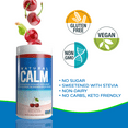 thumbnail image 2 of Natural Calm Poudre de Citrate de Magnésium (Saveur de Cerise) - Absorption Rapide - Boisson de Magnésium, 452 g, 2 of 5