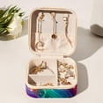 thumbnail image 6 of Rainbow Unicorn Travel Portable Square Jewelry Box Organizer for Rings, Earrings, Necklaces, Bracelets, etc. for Girls and Women, 6 of 6