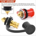 thumbnail image 1 of Maoww Charging Post Professional 12V Remote Battery Power Junction Jumpers Connector Posts RV Vehicle Supplies Parts Kits Red and Black, 1 of 6