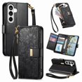 thumbnail image 1 of Funda FOXDOCK cartera de piel sintética para FOXDOCK Samsung Galaxy S26 – Resistente a golpes, RFID – negro, 1 of 6