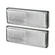 thumbnail image 1 of Reflector universal de 2 piezas de 3,46 "x 1,26" - Reflector de seguridad rectangular para motocicleta y bicicleta que aumenta la visibilidad y la seguridad en la carretera - Plástico blanco, 1 of 8