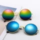 thumbnail image 2 of Gafas de sol redondas retro para niños, gafas de sol redondas reflectantes con película de color para bebés y niños, gafas de sol modernas para niñas y mujeres, 2 of 6