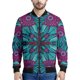 thumbnail image 3 of Chaqueta con cremallera con estampado floral bohemio vintage para hombre, sudaderas casuales de manga larga con estampado de flores en 3D, chaquetas, abrigos, blusas de calle, 3 of 5
