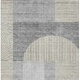 thumbnail image 5 of HomeRoots 582731 8 x 10 ft. Geometric Washable Indoor & Outdoor Rectangle Area Rug, Silver, Gray & Beige, 5 of 5