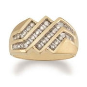 Men's 1/2 Carat Diamond Zigzag Ring