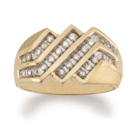Men's 1/2 Carat Diamond Zigzag Ring