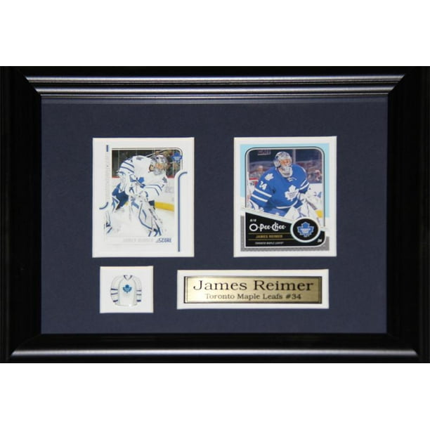 James Reimer Toronto Maple Leafs 2 Card Hockey Memorabilia Collector Frame  