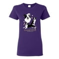 thumbnail image 1 of If It's Not a Border Collie It's Just a Dog Gift | Womens Dog Lover Graphic T-Shirt, Purple, Large, 1 of 3