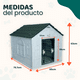 thumbnail image 2 of Casa para perro Mediano / Chico MascoAmigo con Puerta Metalica-Termica-de plastico 75x65x63 cm Verde, 2 of 8