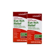 2 Pack - LEADER Sterile Eye Drops for Eye Allergy & Itch Relief, Ketotifen Antihistamine Solution 0.035%, Up to 12 Hours, Prescription Strength 0.34 fl oz