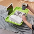 thumbnail image 4 of Foldable Laptop Bed Table Lap Desk Stand, Tray Dining Table With Slots, With Foldable Legs And Cup Slots,, 4 of 4