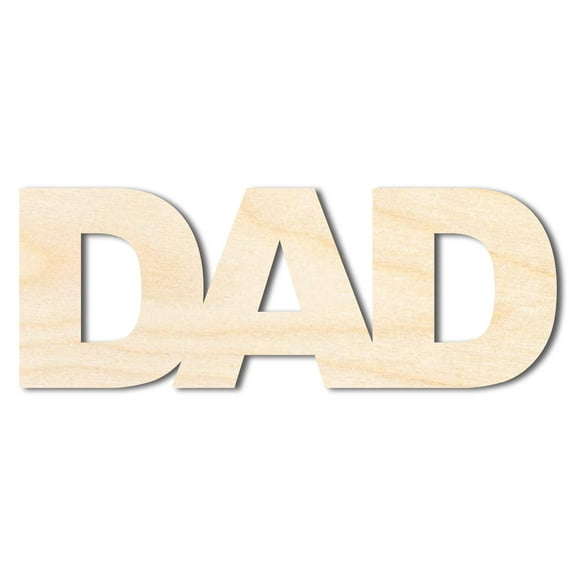 Bigger Better | Unfinished Wood Dad Cutout | DIY Craft Cutout 36" / 1/2"