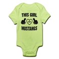 thumbnail image 1 of CafePress - THIS GIRL LOVES MUSTANGS Body Suit - Baby Light Bodysuit, 1 of 1
