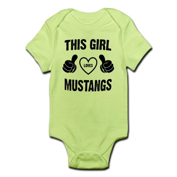 CafePress - THIS GIRL LOVES MUSTANGS Body Suit - Baby Light Bodysuit
