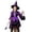 Purple, variant on Witch for Kids Tutu Dresses Hats Witch Set Halloween Dress up Party Girl Size 3-12 Years