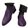 thumbnail image 5 of Purple Unisex Outdoor Mesh Sneakers Reflective Panels Casual Running Shoes Lightweight Breathable Sports Walking Footwear, 5 of 7