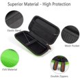 thumbnail image 3 of Power Bank Storage Case Hard EVA Protective Travel Case – Small Electronic Carrying Pouch for Hard Drive, Cell Phone, Charging Cable, External Battery, Earbuds (Light Green), 3 of 5