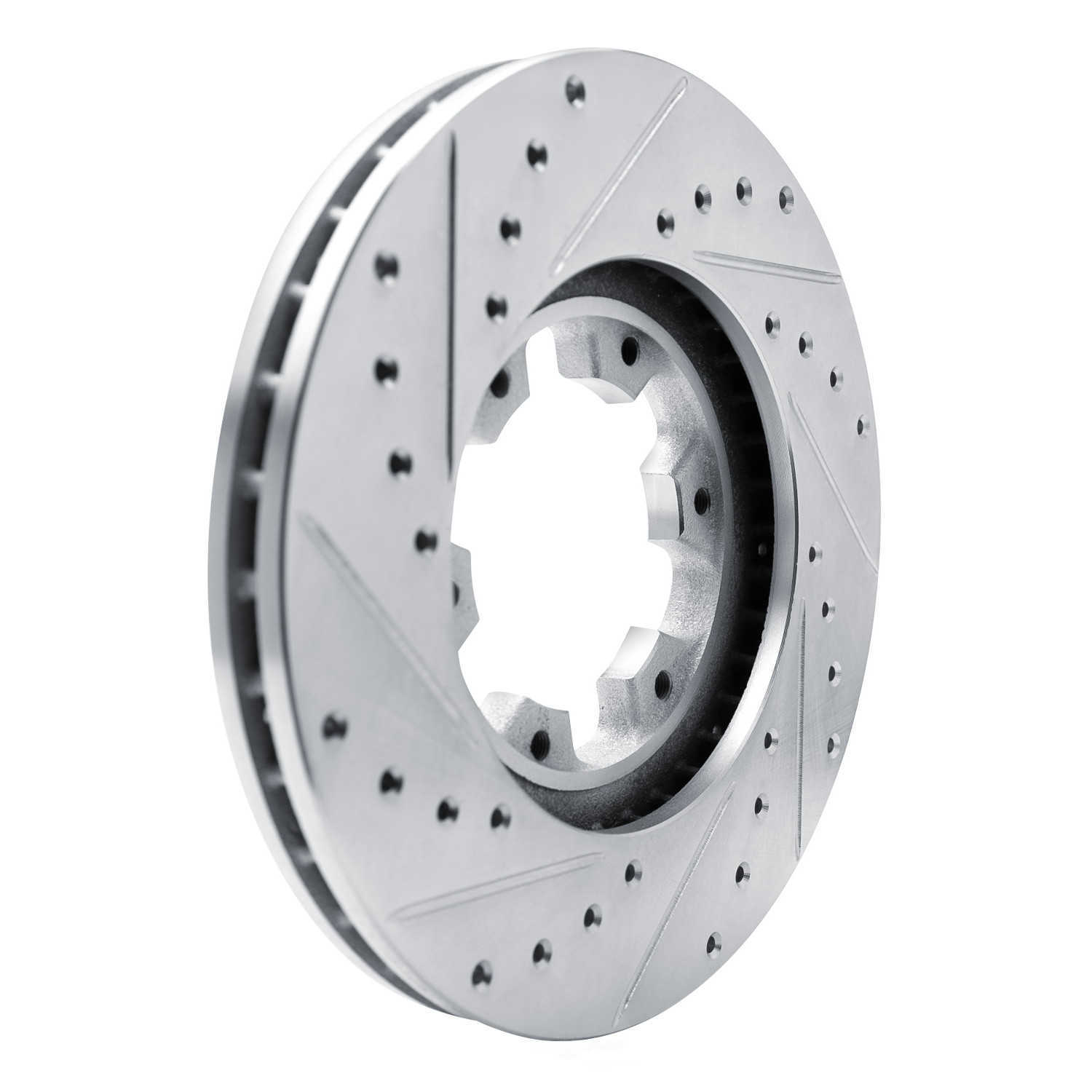 Dynamic Friction Company 631-67084R DFC Brake Rotor - Drilled And Slotted - Silver