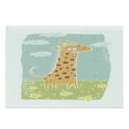 thumbnail image 1 of Giraffe Cutting Board, Hand Drawn Animal Cartoon Safari Playroom Doodle, Decorative Tempered Glass Cutting and Serving Board, Large Size, Multicolor, by Ambesonne, 1 of 1