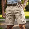 thumbnail image 2 of Nestiefly Men Cargo Shorts with Pockets Casual Knee Length Lightweight Shorts Stretch Outdoor Hiking Travel Work Short Pants 2026 Complexion 4XL, 2 of 7