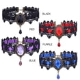 thumbnail image 2 of EeaseCA 1 Pc Lace Bracelet Fashion Rhinestone Bracelet Halloween Women Accessory (Red), 2 of 7